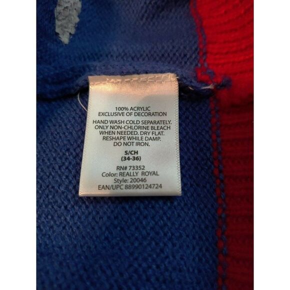 Jolly Sweaters Christmas Womens Ugly Sweater Button Up Long Sleeve Size S - Picture 8 of 12